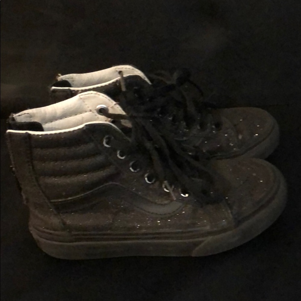 Black Glitter Vans